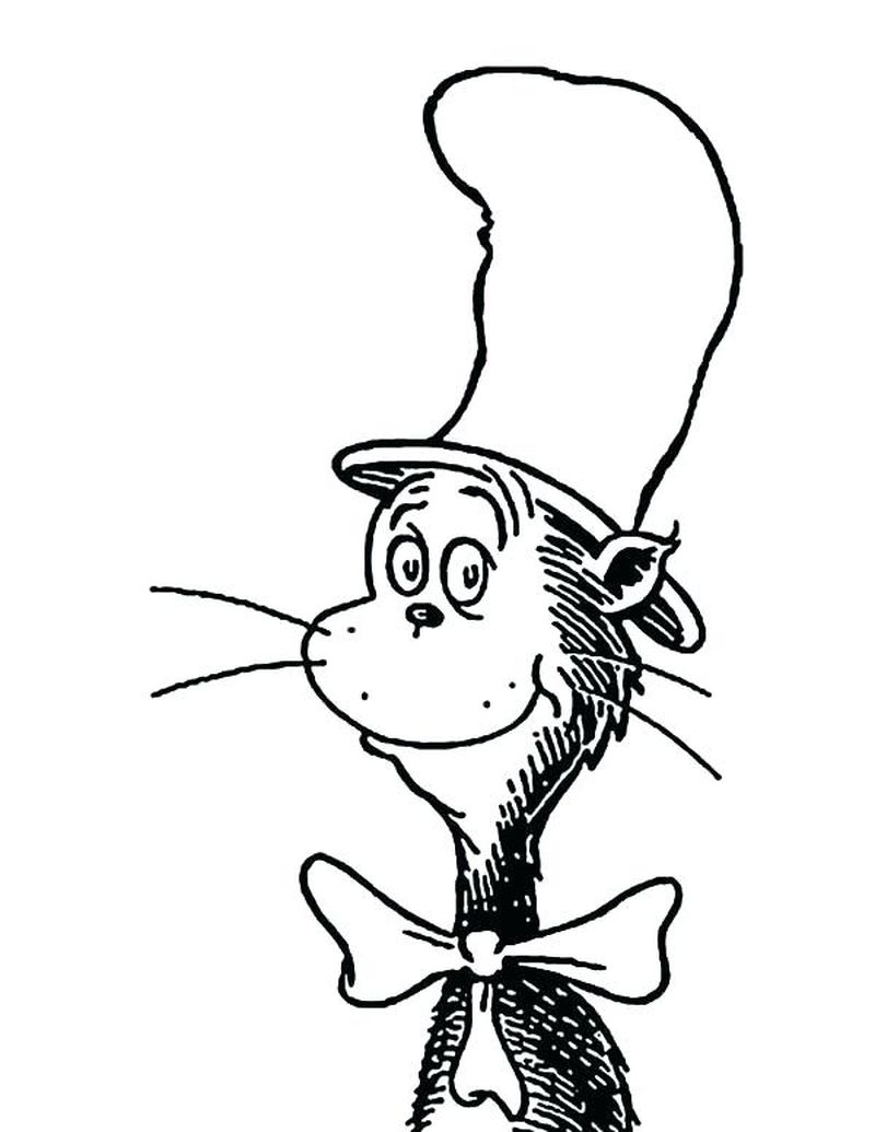 Free Cat In The Hat Coloring Pages