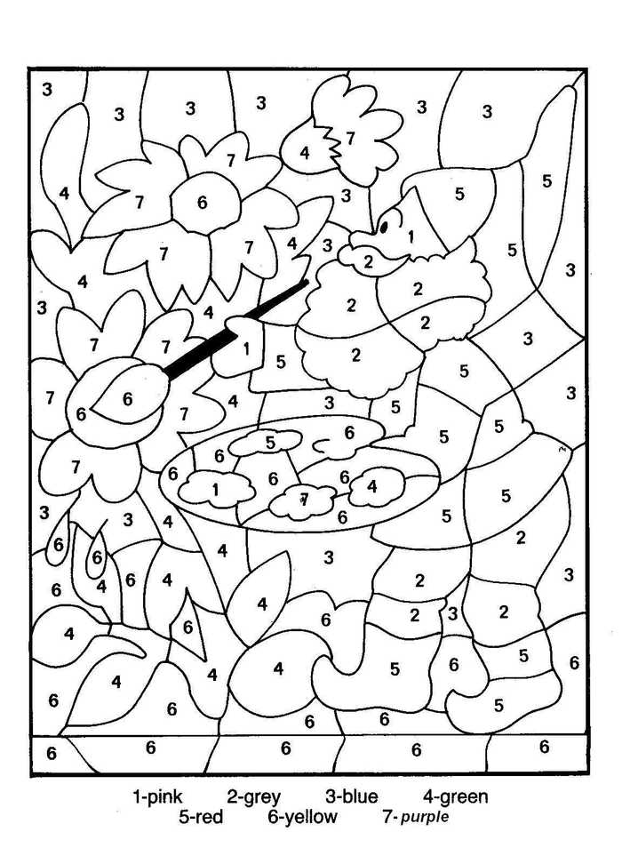 Free Color By Numbers For Adults