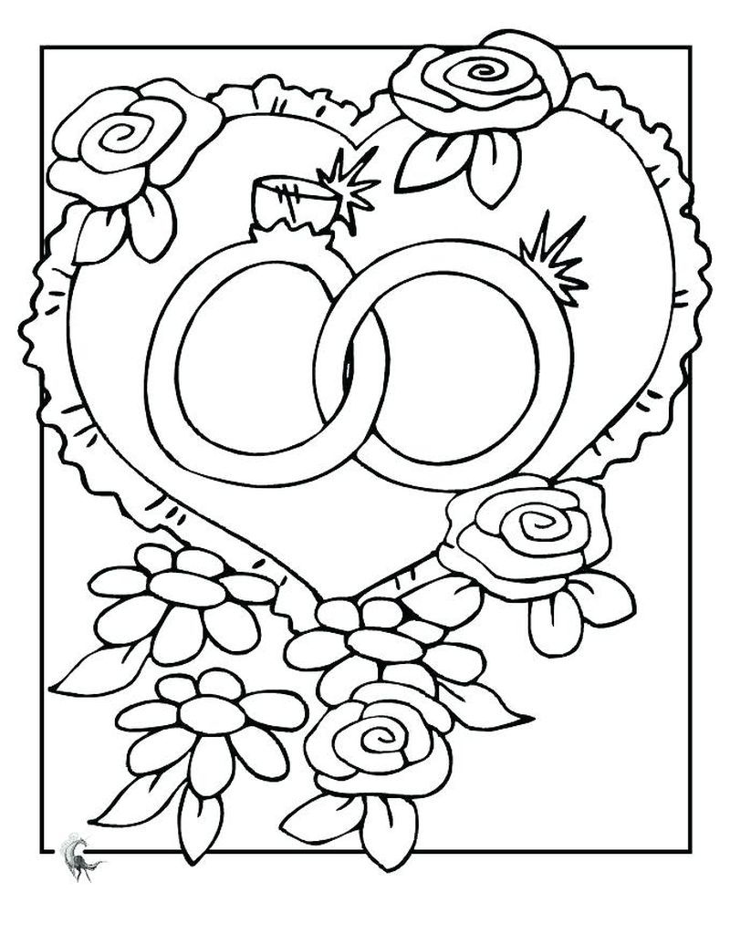 Free Coloring Book Pages Wedding