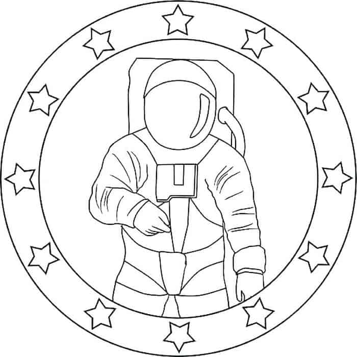 Free Coloring Pages Astronaut