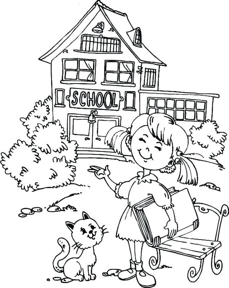 Free Coloring Pages Back To School
