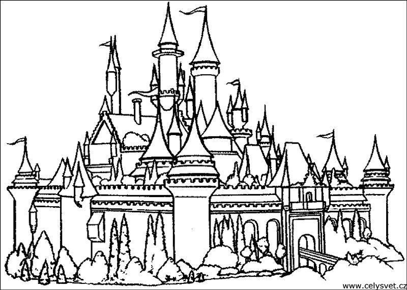 Free Coloring Pages Castle