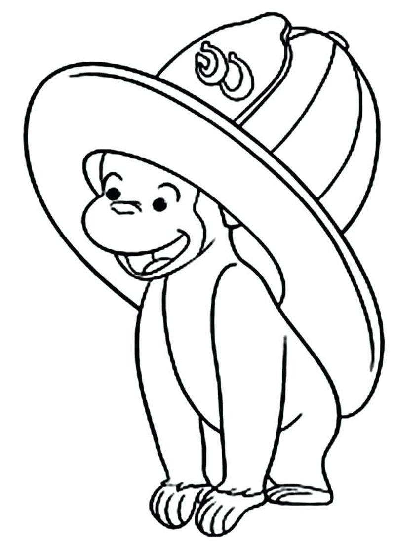 Free Coloring Pages Curious George