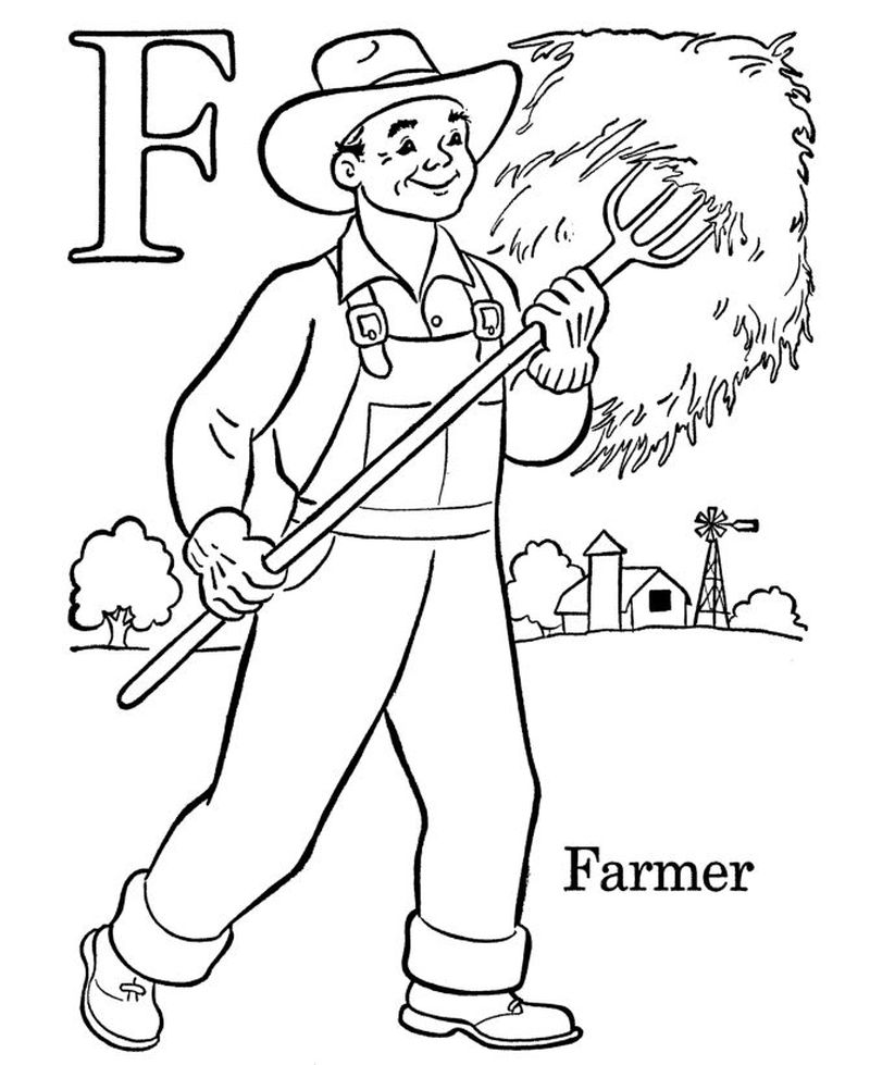 Free Coloring Pages Farm