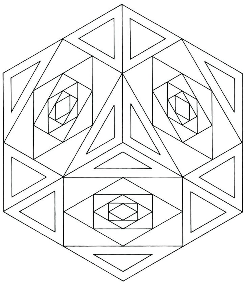 Free Coloring Pages Geometric Designs