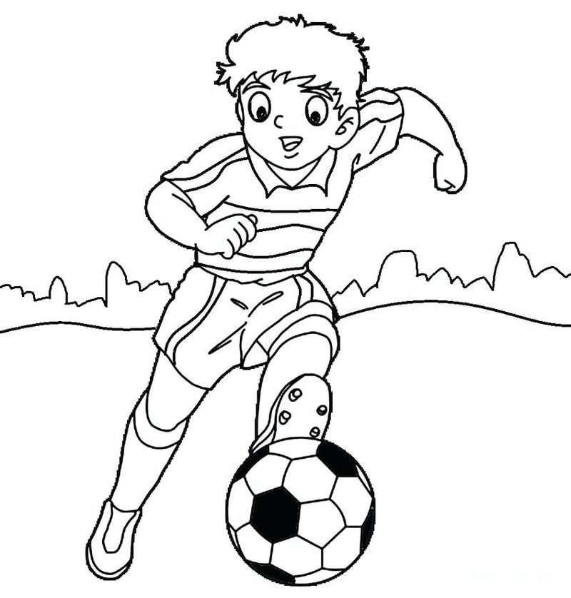 Free Coloring Pages Soccer