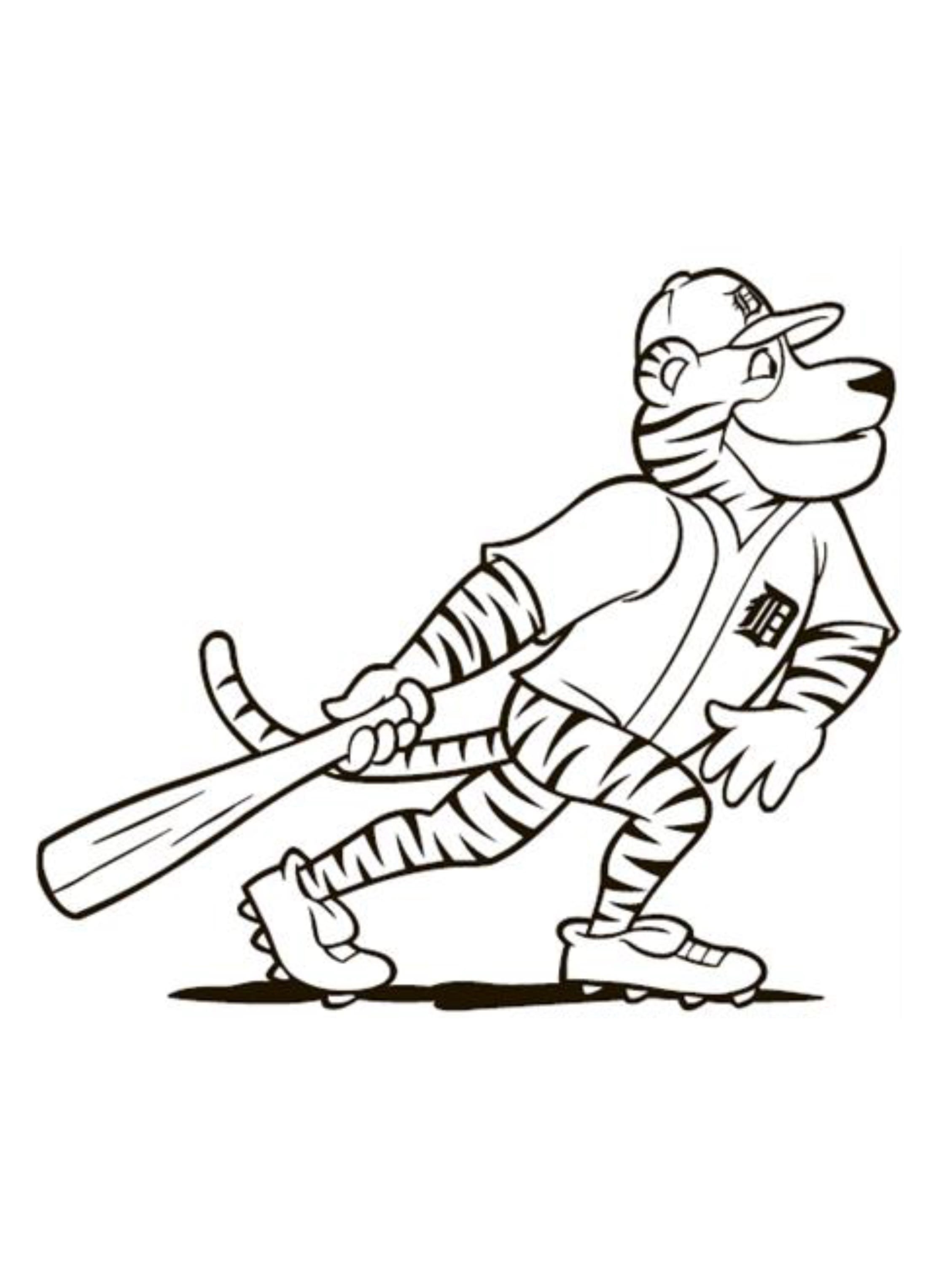 free detroit tigers coloring pages