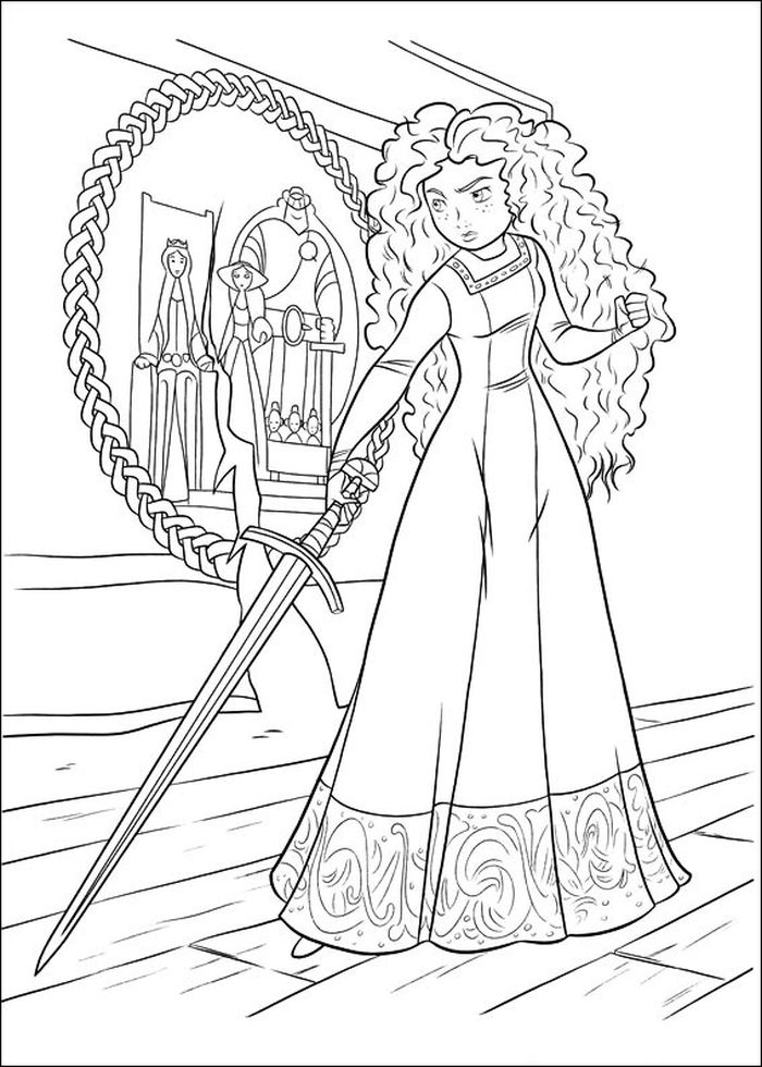 Free Disney Merida Coloring Pages