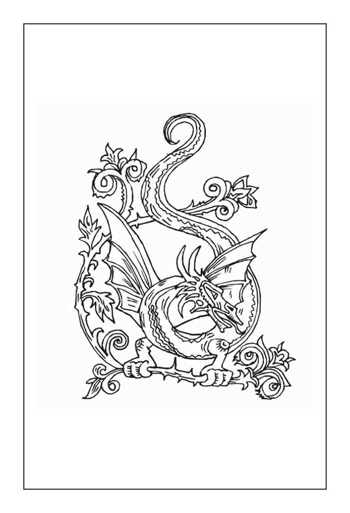 Free Dragon Coloring Pages For Adults
