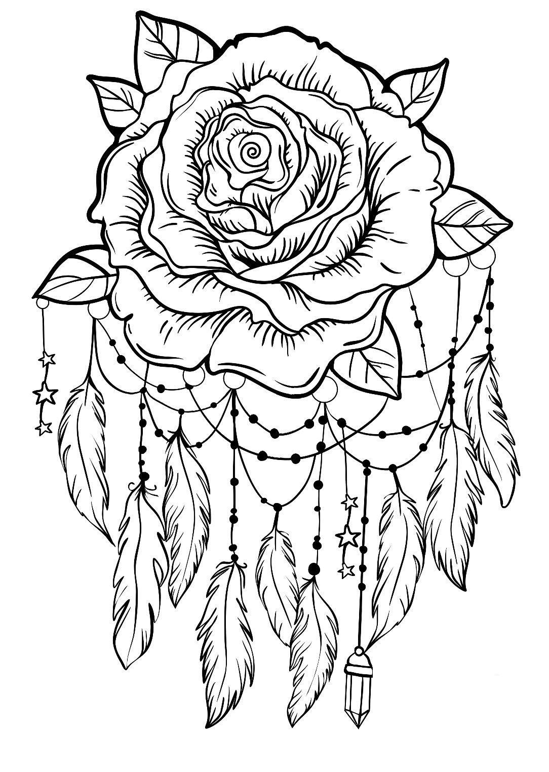 coloring pages for adults dreamcatchers