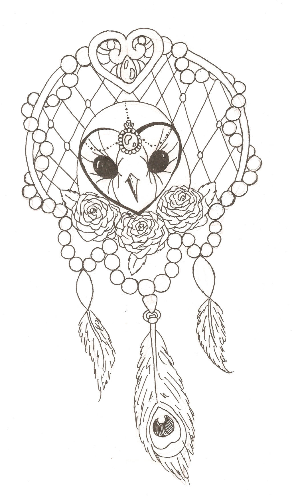 free dream catcher coloring pages