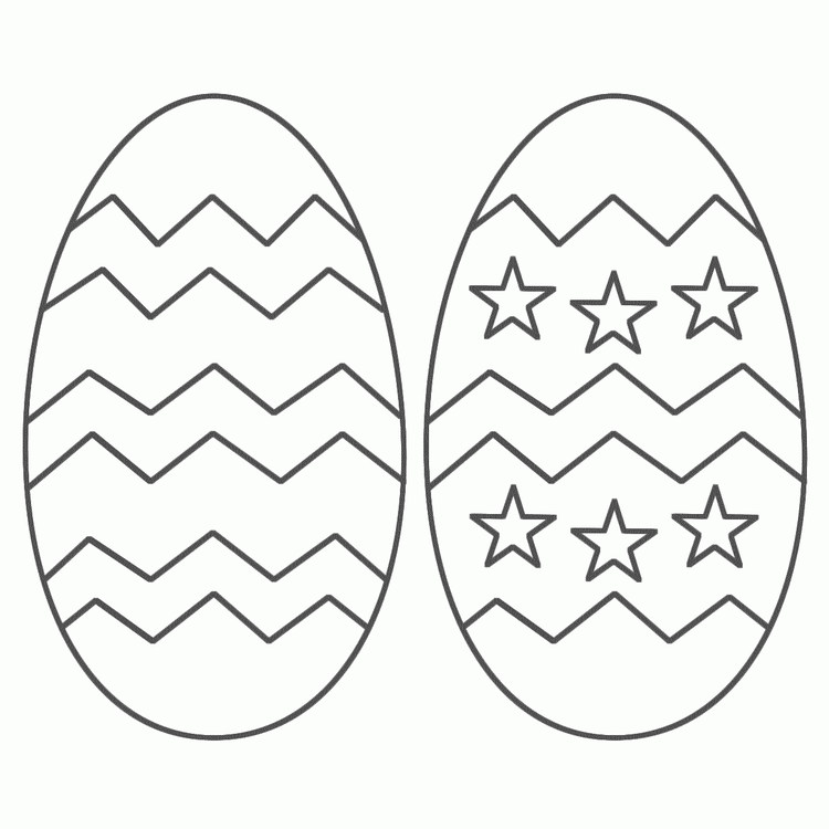 Free Easter Egg Coloring Pages For Kids