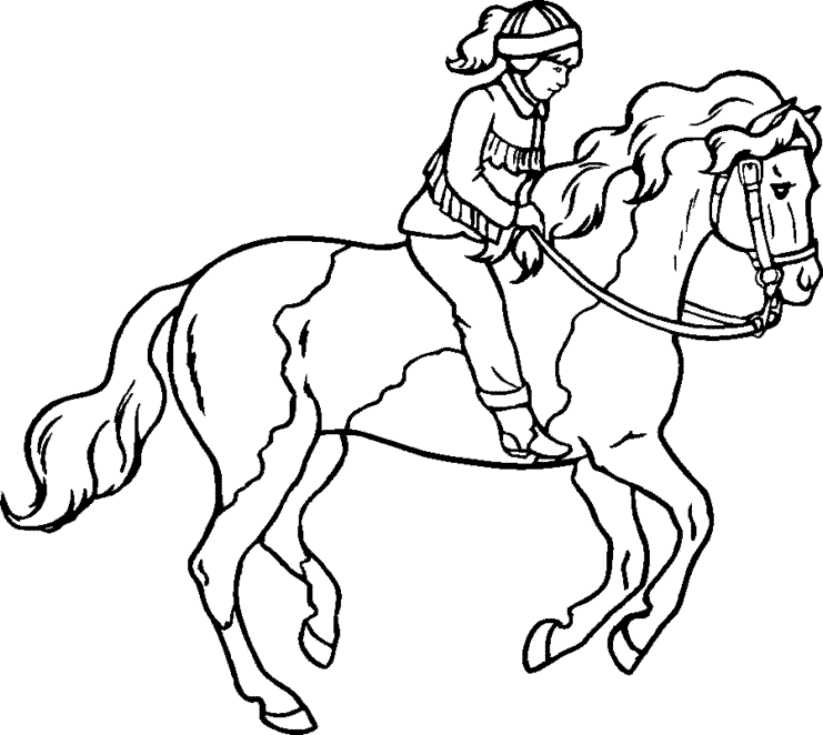 free equitation coloring pages