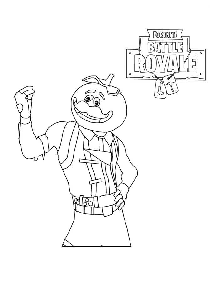 Free Fortnite Coloring Pages
