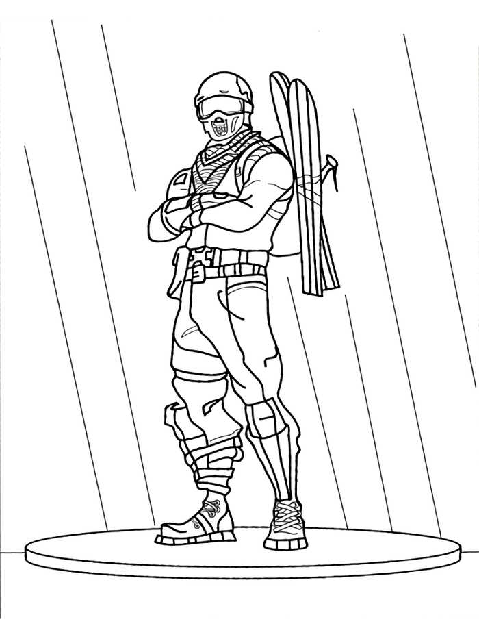 Free Fortnite Game Coloring Pages