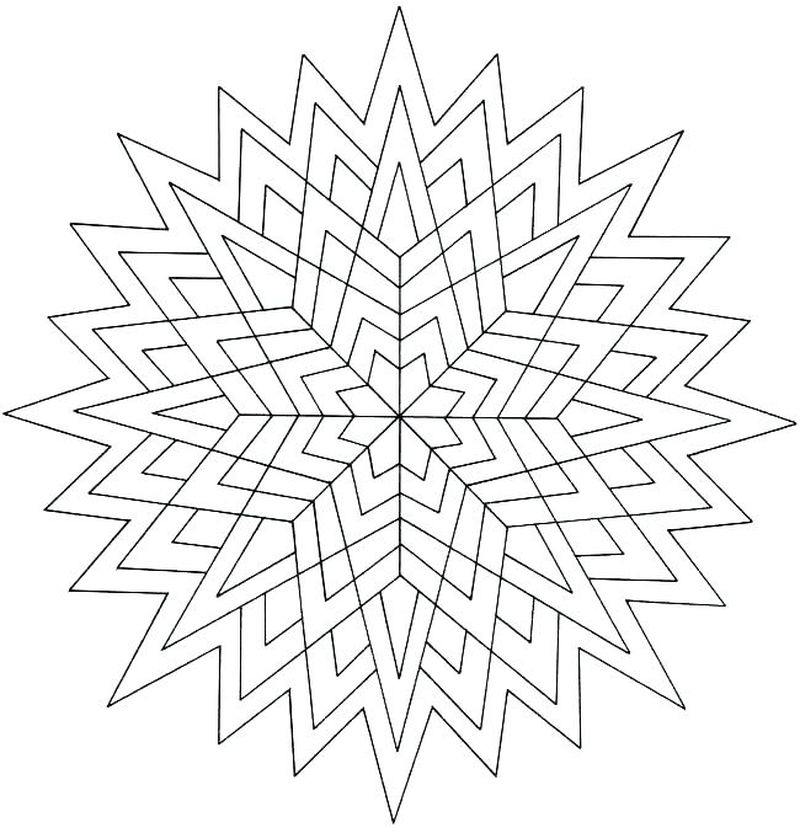 Free Geometric Coloring Pages To Print