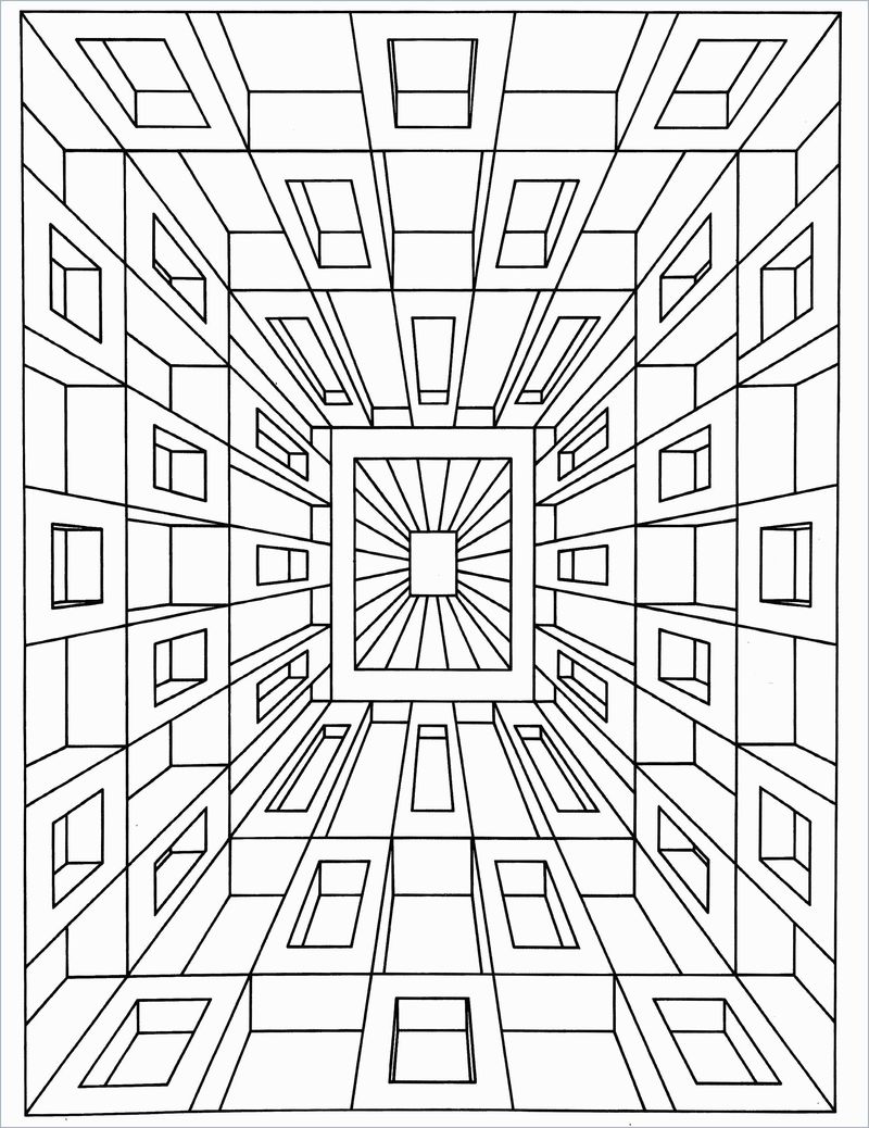 Free Geometric Designs Coloring Pages