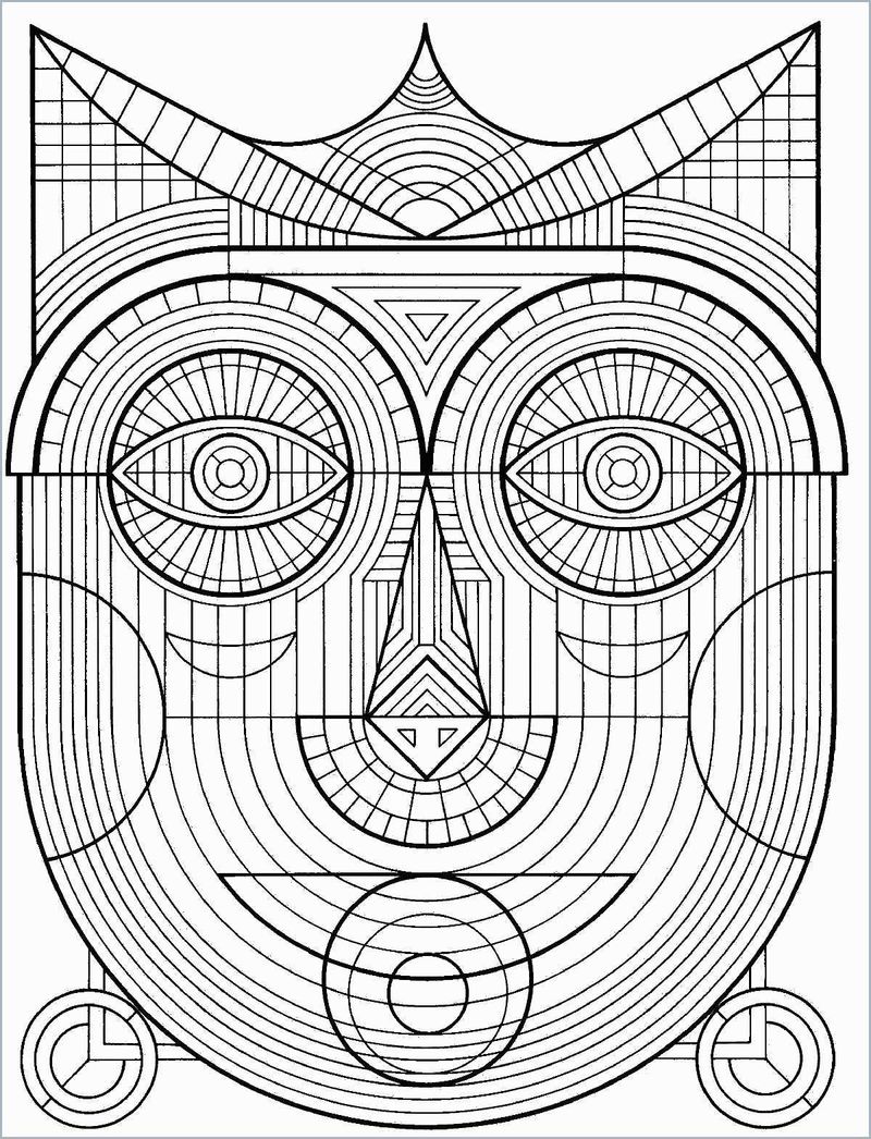 Free Geometric Pattern Coloring Pages
