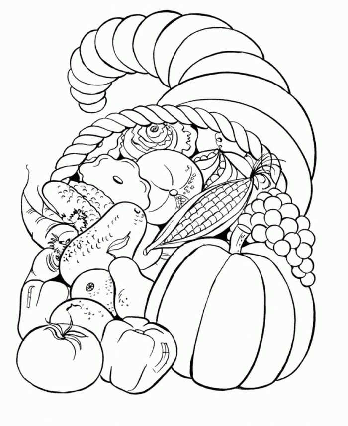 Free Harvest Thanksgiving Coloring Pages