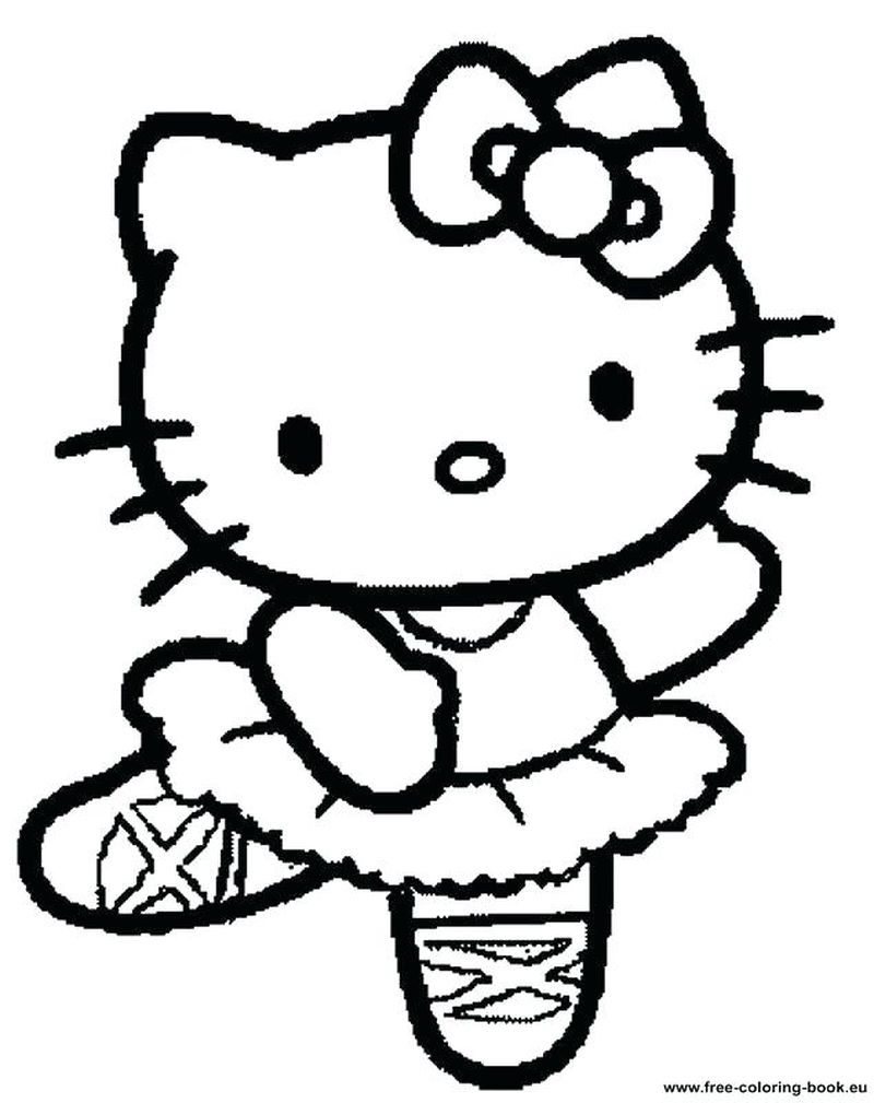 Free Hello Kitty Coloring Pages Christmas