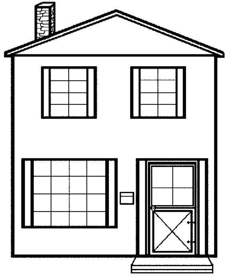 Free House Coloring Pages Printable