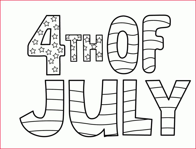 Free Kids 4th Of July Coloring Pages
