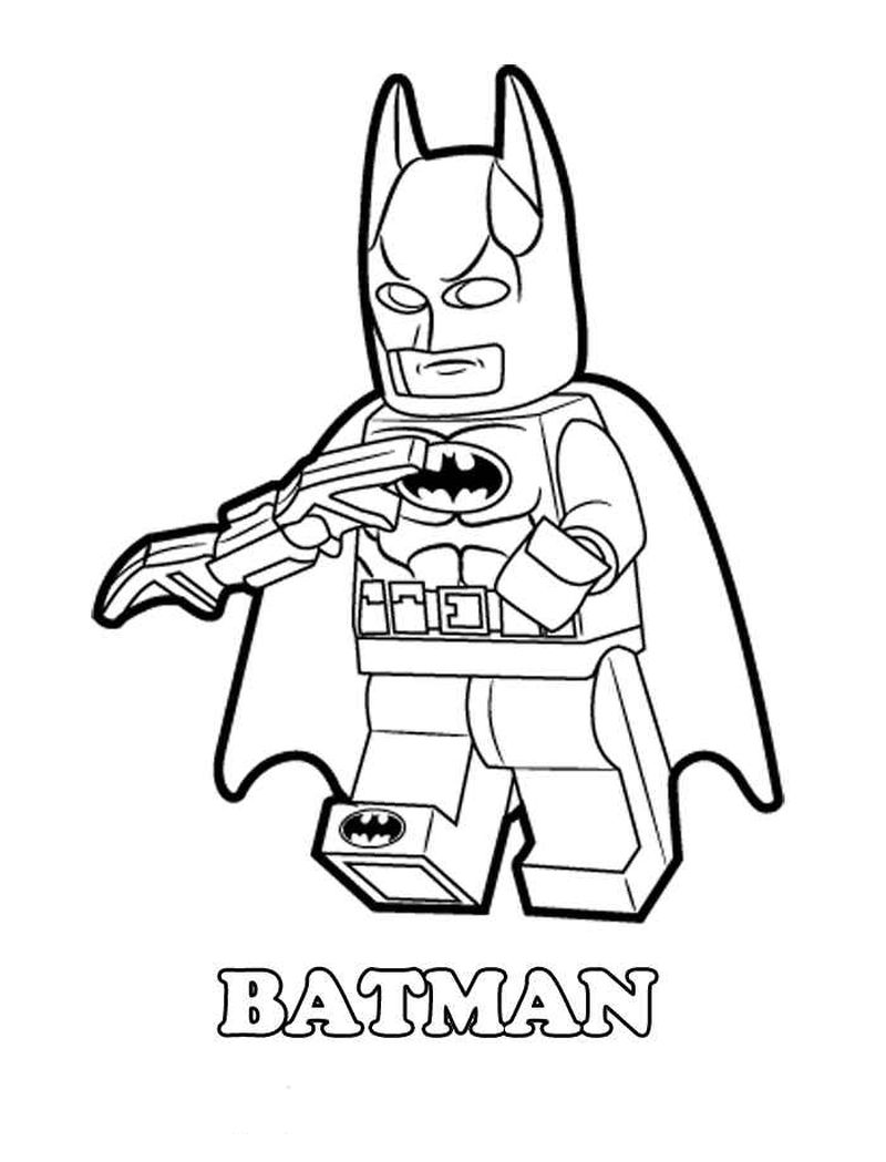 Free Lego Batman Coloring Sheet