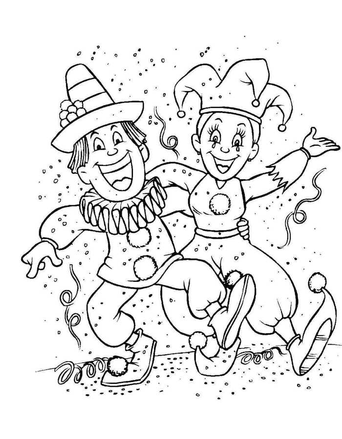 Free Mardi Gras Coloring Pages Printable