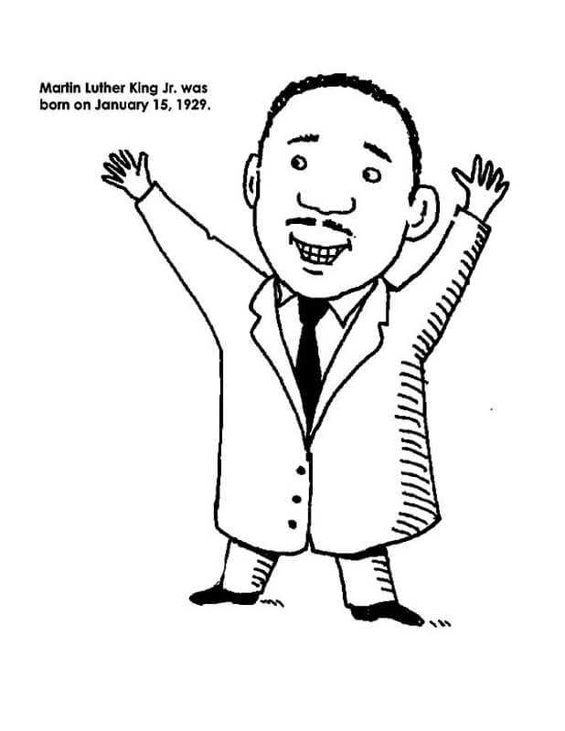 Free Martin Luther King Jr Coloring Pages