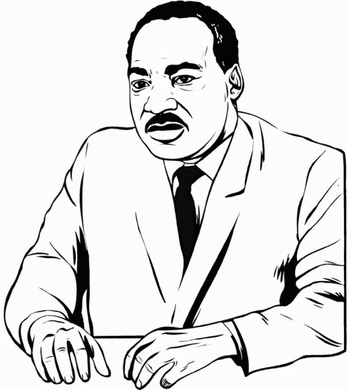 Free Mlk Day Coloring Pages