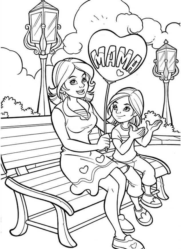 Free Mothers Day Coloring Pages