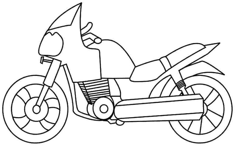 Free Motorcycle Coloring Pages For Kids