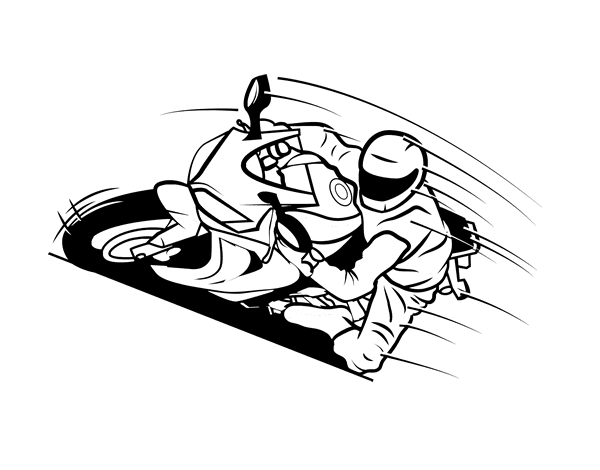 free motorcycle racing coloring pages