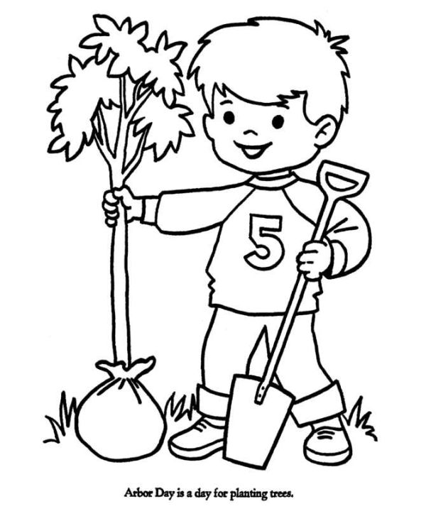 Free National Arbor Day Coloring Sheets To Print