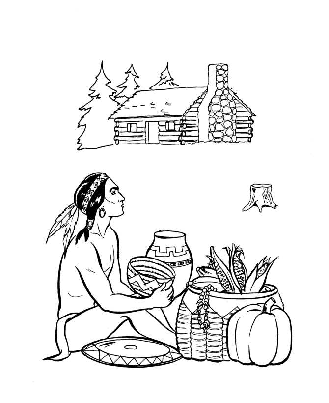 Free Native Americans Coloring Pages