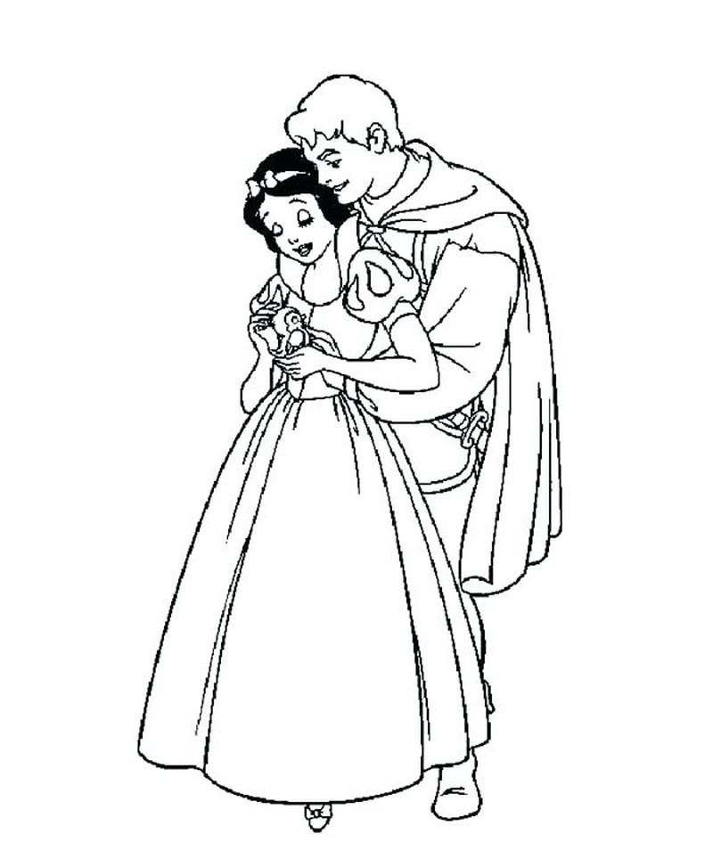 Free Online Snow White Coloring Pages