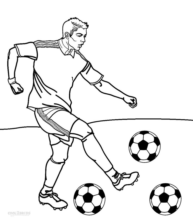 Free Online Soccer Coloring Pages