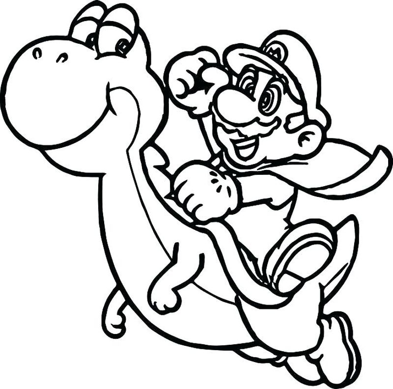 Free Online Super Mario Coloring Pages