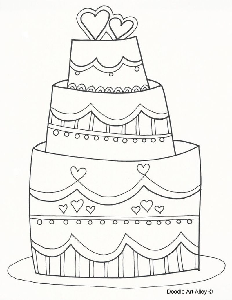 Free Online Wedding Coloring Pages