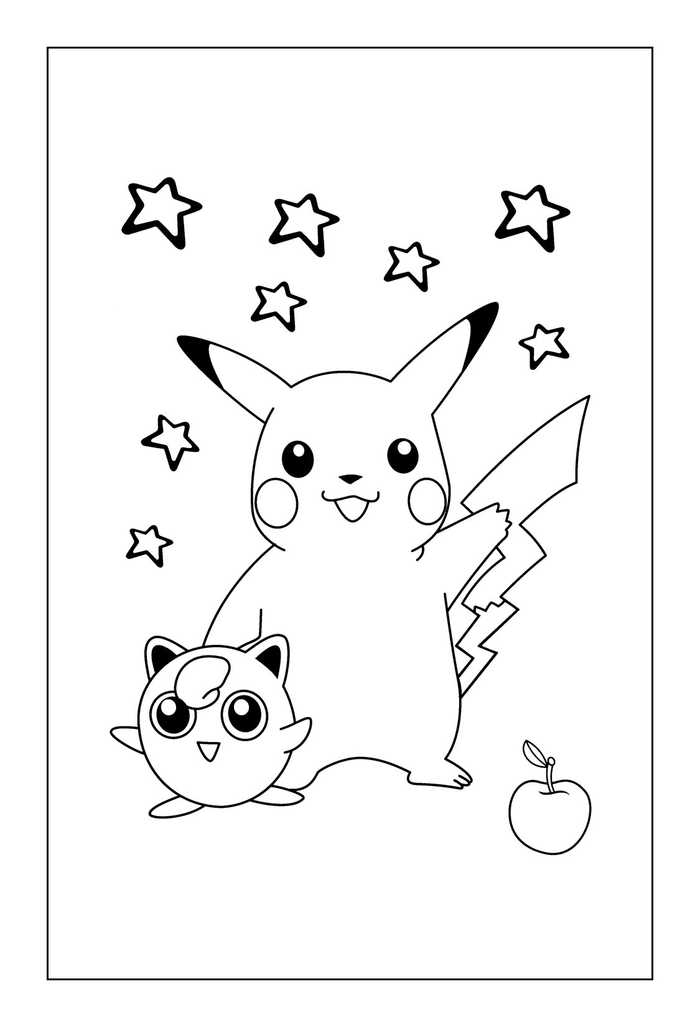 Free Pikachu Coloring Pages Printable