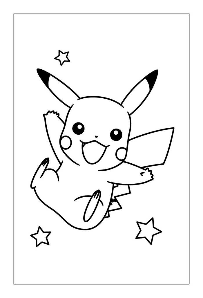 Free Pikachu Coloring Pages