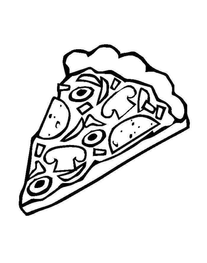 Free Pizza Theme Coloring Pages