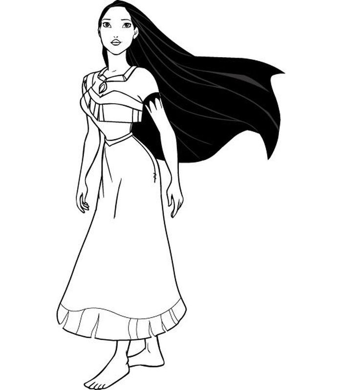 Free Pocahontas Coloring Pages