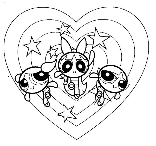 The Powerpuff Girls Coloring Pages PDF - Coloringfolder.com