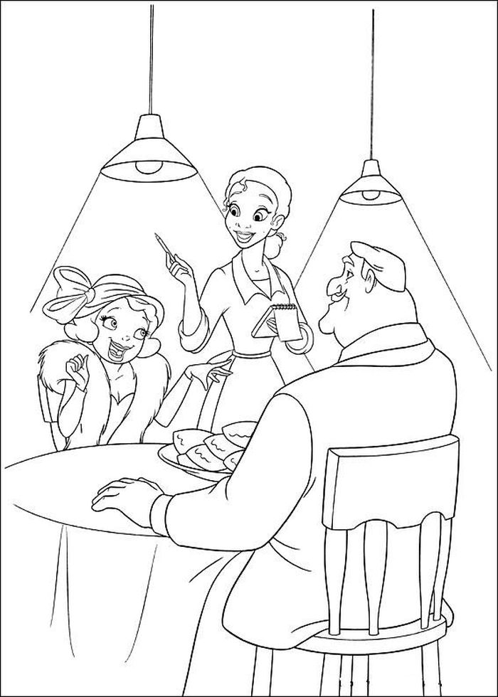 Free Princess Tiana Coloring Pages