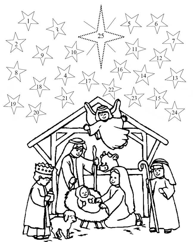 Free Printable Advent Coloring Pages