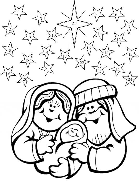 Free Printable Advent Coloring Sheets