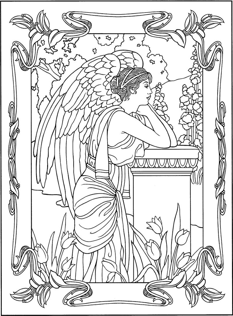 Free Printable Angel Coloring Pages