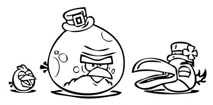 Angry Birds Coloring Pages PDF - Coloringfolder.com