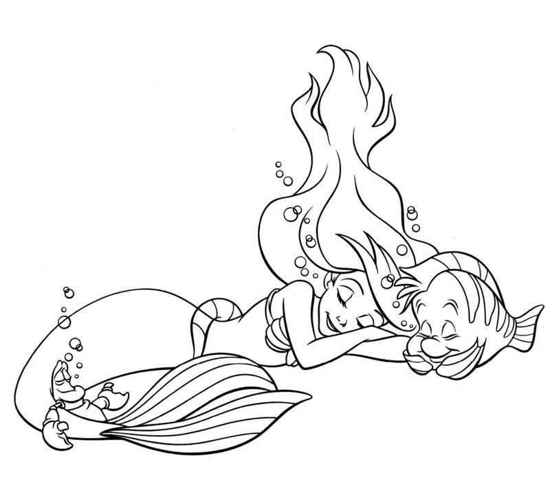 Free Printable Ariel Coloring Pages